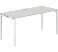 Офисный стол Norden 160х70х75 SG.206.SH.44.WH белый/серый бархат