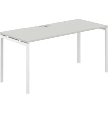 Офисный стол Norden 160х70х75 SG.206.SH.44.WH белый/серый бархат
