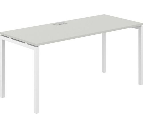 Офисный стол Norden 160х70х75 SG.206.SH.44.WH белый/серый бархат