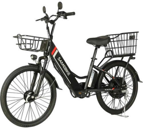 Электровелосипед SameBike Е-Alfa New SB-E-ALFA350-36/10 черный