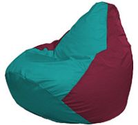 Кресло-мешок Flagman Груша Супер Мега 4XL Г5.1-314 бирюзовый/бордовый