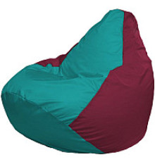 Кресло-мешок Flagman Груша Супер Мега 4XL Г5.1-314 бирюзовый/бордовый