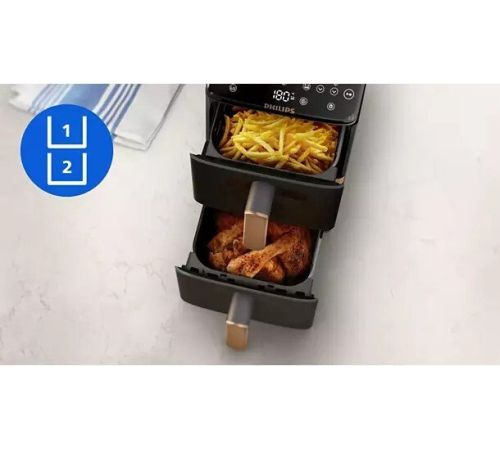 Аэрогриль аэрофритюрница Philips Ovi Stacked Dual Basket NA462/70