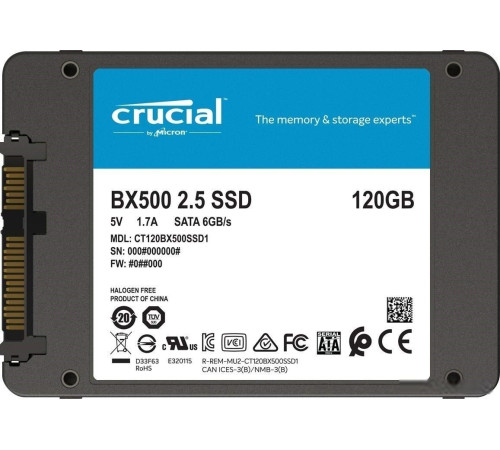 SSD Crucial BX500 240GB CT240BX500SSD1