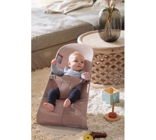 Шезлонг BabyBjorn Bliss Mesh 0061.08 dusty pink