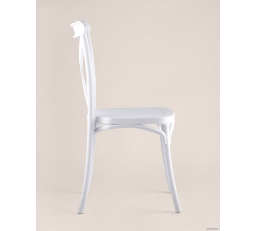 Стул Stool Group Кроссбэк пластиковый белый