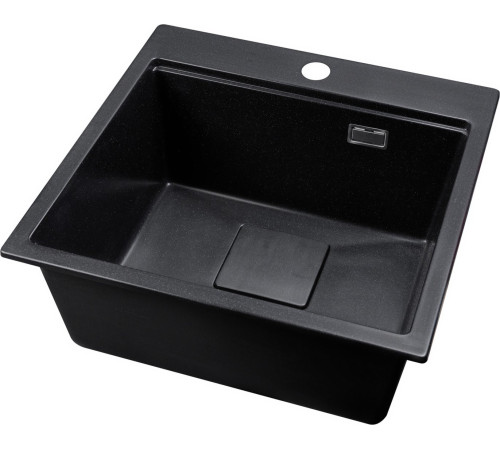 Кухонная мойка Marblan Comfort 50 оникс, с сифоном и колландером