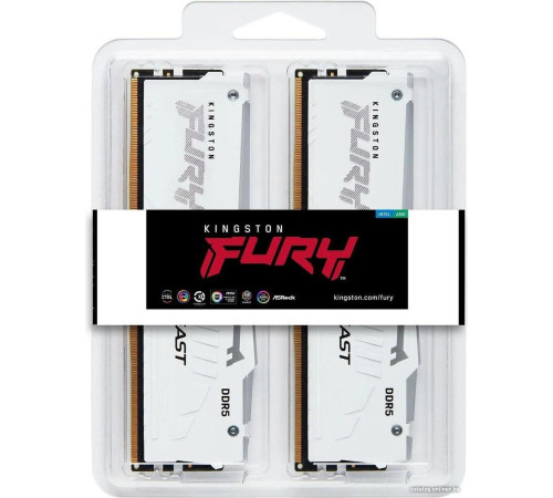 Оперативная память Kingston FURY Beast RGB 2x32ГБ DDR5 5200 МГц KF552C40BWAK2-64