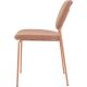 Стул Stool Group Gigi DRC-9155-B коричневый букле/ножки розовые