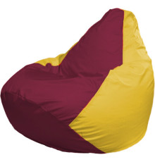 Кресло-мешок Flagman Груша Макси Г2.1-309 желтый/бордовый