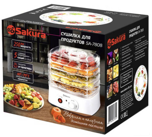 Сушилка для овощей и фруктов Sakura SA-7808