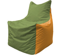 Кресло-мешок Flagman Фокс Ф2.1-227 оливковый/оранжевый