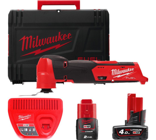 Реноватор Milwaukee M12 Fuel M12FMT-422X 4933472239 с 2-мя АКБ 2 Ач + 4 Ач, кейс
