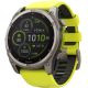 Умные часы Garmin Fenix 8 Solar, Sapphire 51мм титановый, желтый силиконовый ремешок