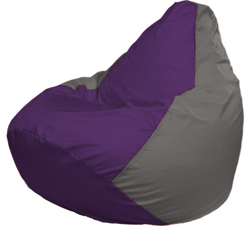 Кресло-мешок Flagman Груша Г2.1-72 фиолетовый/серый