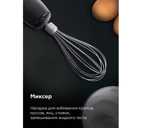 Погружной блендер BQ HB601S сталь/черный