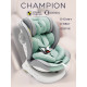 Детское автокресло Amarobaby Champion Isofix AMARO-2008CH-Se/Bi серый/бирюзовый