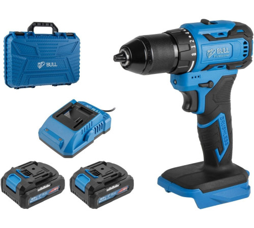 Дрель-шуруповерт Bull SR 1804 2329056 с 2-мя АКБ, кейс