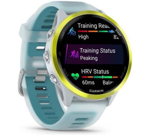 Умные часы Garmin Forerunner 570 47 мм серебристый/желтый