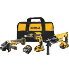 DeWalt DCK308DM перфоратор, шуруповерт, болгарка, 2 АКБ, сумка