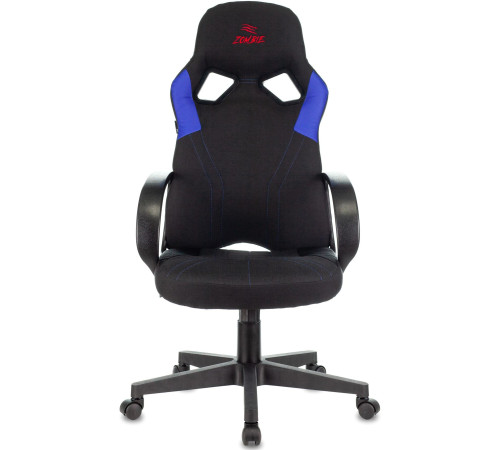 Кресло Zombie RUNNER черный/синий