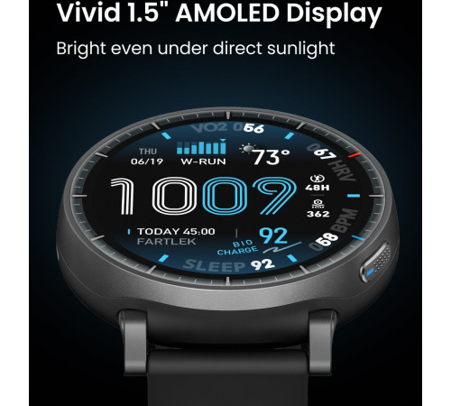 Умные часы Amazfit Active Max черный