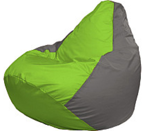 Кресло-мешок Flagman Груша Медиум XL Г1.1-160 салатовый/серый