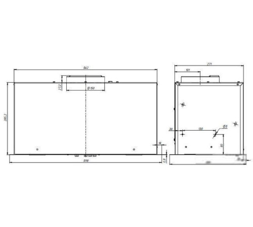 Кухонная вытяжка Elikor Cube 60П-1000 237811 черный