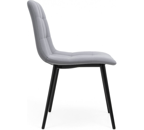 Стул Mio Tesoro Палермо светло-серый/черный