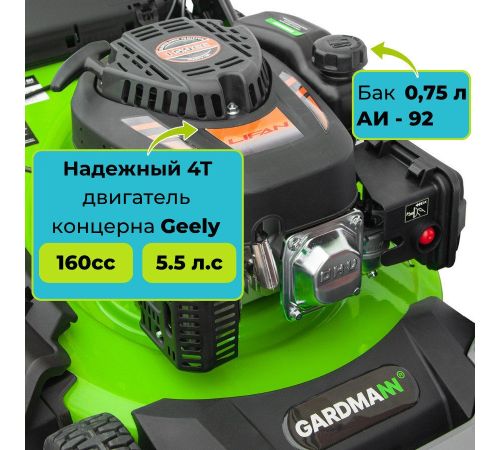 Газонокосилка Gardmann GML-515 SM