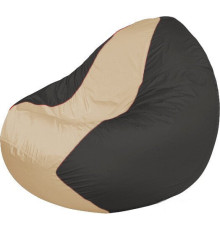Кресло-мешок Flagman Classic К2.1-225 серый темный/бежевый