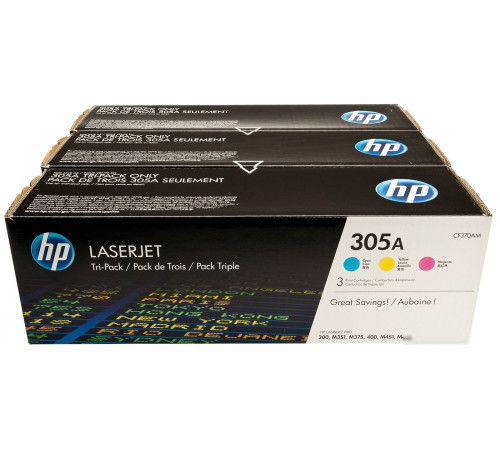 Картридж HP 305A 3-pack CF370AM