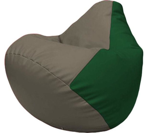 Кресло-мешок Flagman Груша Макси Г2.3-1701 серый/зеленый