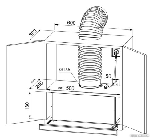 Кухонная вытяжка ZUGEL ZHT651GW