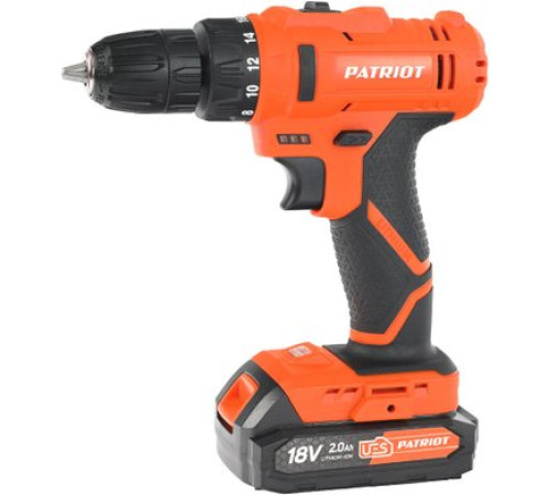 Дрель-шуруповерт Patriot BR 187UES с 2-мя АКБ, кейс