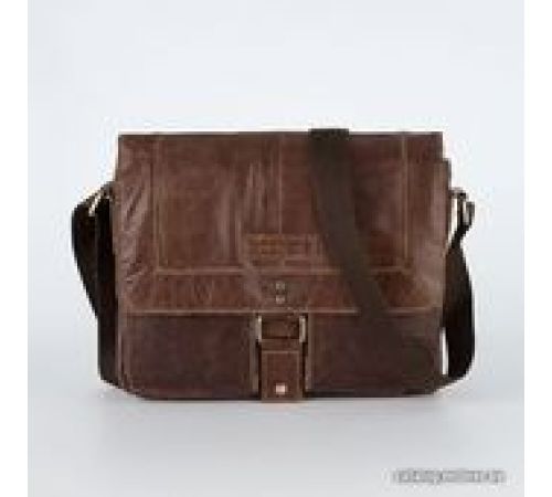 Сумка через плечо Poshete 253-1311-1-DBW коричневый