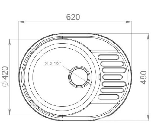 Кухонная мойка GranFest QUARZ Z-58 черный