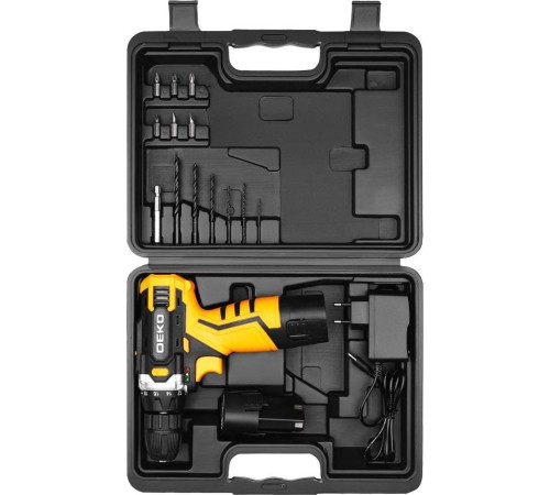 Дрель-шуруповерт Deko DKCD12V Set1 083-1022 с 2-мя АКБ, кейс