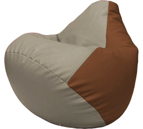 Кресло-мешок Flagman Груша Макси Г2.3-0207 светло-серый/коричневый