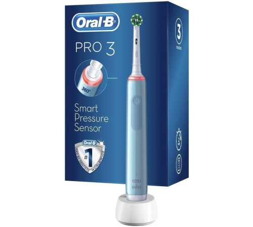 Электрическая зубная щетка Oral-B Pro 3 3000 Cross Action D505.513.3 голубой