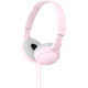 Наушники с микрофоном Sony MDR-ZX110AP розовый