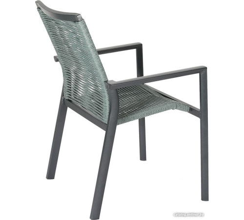 Стул с подлокотниками Bergenson Bjorn Paulsen BB0000467 серо-зеленый