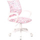 Компьютерное кресло Бюрократ Burokids 1W розовый единороги/пластик белый