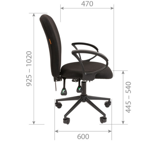 Кресло CHAIRMAN 9801 Black черный