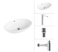 Умывальник Lauter 21709 + Moon 21СK81691C + сифон 21635CH + дон.клапан 21190CH хром
