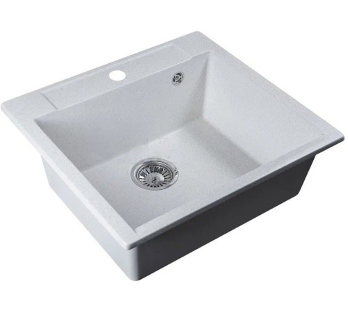 Кухонная мойка Marblan Cubi бежевый, с сифоном