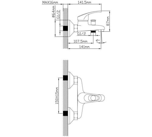 Смеситель AV Engineering AVURS3-A120-330