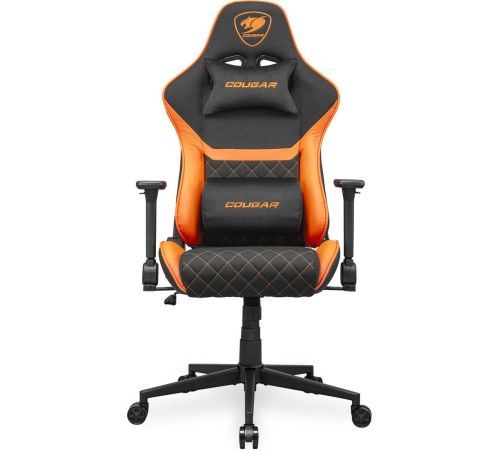 Игровое геймерское кресло Cougar Armor One V2 F черный/оранжевый