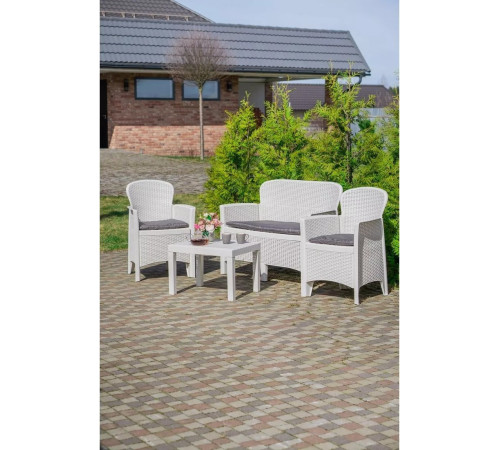 Набор садовой мебели Ipae Progarden JUN06CBI белый