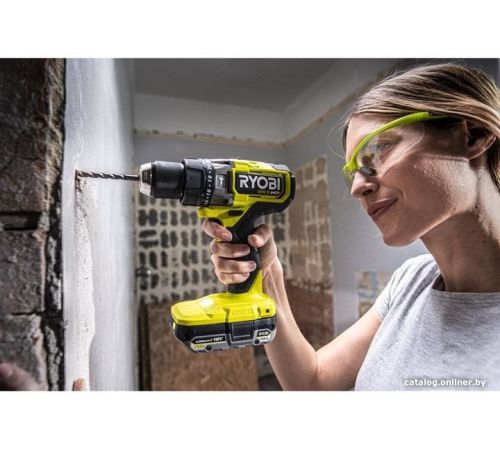 Ударная дрель-шуруповерт Ryobi RPD18X-242S 5133005283 с 2-мя АКБ 2 Ач+4 Ач, сумка